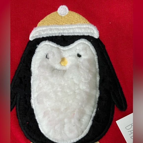 Jumping Beans Red Crewneck Penguin Sweatshirt New - Picture 4 of 4